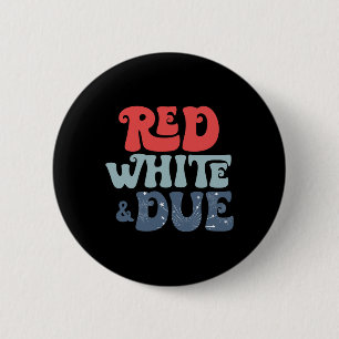 4. Juli Schwangerschaftsankündigung rot weiß Button