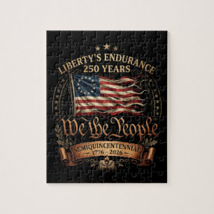4. Juli Semiquincentennial 1776-2026 Puzzle