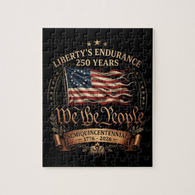 4. Juli Semiquincentennial 1776-2026 Puzzle (Vertikal)