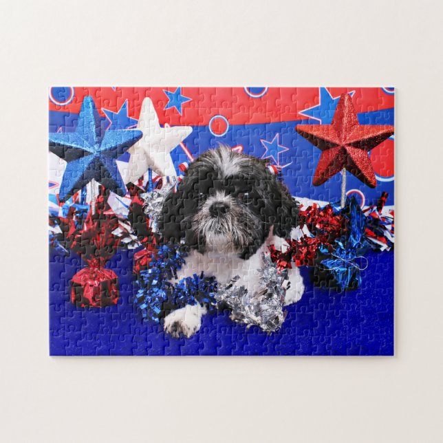 4. Juli - Shih Tzu - Sadie Puzzle (Horizontal)