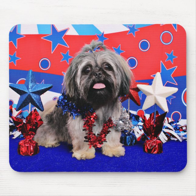 4. Juli - Shih Tzu - Stella Mousepad (Vorne)