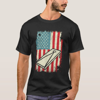 4. Juli Shirt American Flag Corn Hole Hoodie C