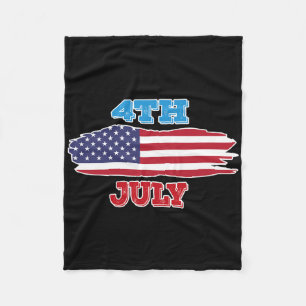4. Juli Shirt Amerikanische Unabhängigkeitstag Ame Fleecedecke