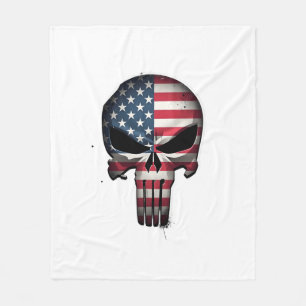 4. Juli-Shirt für Frauen Männer Amerikanische Flag Fleecedecke