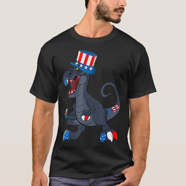 4. Juli Shirt mit einem starken Patriotischen Desi (Vorderseite)