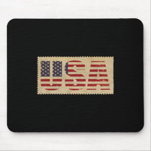 4. Juli Shirt USA Flagge Vereinigte Staaten unabhä Mousepad