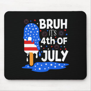 4. Juli Shirts für Kinder Bruh Ice Pop Jungs Gir Mousepad