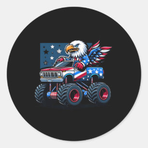 4. Juli Shirts Jungs Kinder Kids American Flag Tru Runder Aufkleber