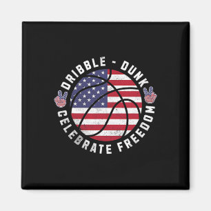 4. Juli Sketll USA-Flagge feiert Unabhängigkeit Magnet
