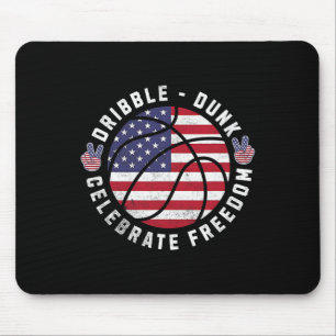 4. Juli Sketll USA-Flagge feiert Unabhängigkeit Mousepad