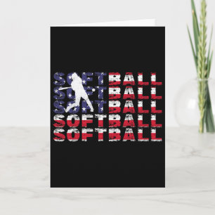4. Juli Softll Amerikanische Flagge Vintage Patrio Karte