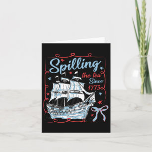 4. Juli Spilling der Tee seit 1773 Coquette R Karte