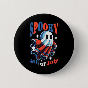 4. Juli Spooky Funny Patriot Spooky Vierten von Button