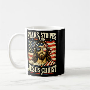 4. Juli Stars Es Und Jesus Christus Patriot Kaffeetasse