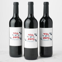 4. Juli Stars GRILLEN Party Handschrift