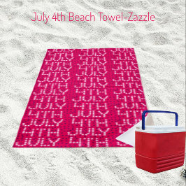 4. Juli Strandtuch