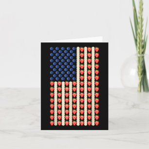 4. Juli Strawberry Jello Usa Flag Cake Men Wom Karte