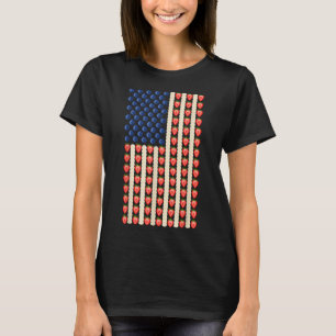 4. Juli Strawberry Jello Usa Flag Cake Men Wom T-Shirt