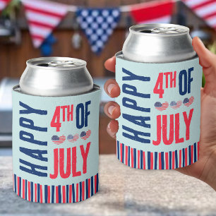4. Juli Süße Patrioten USA Amerikanische Flagge Dosenkühler