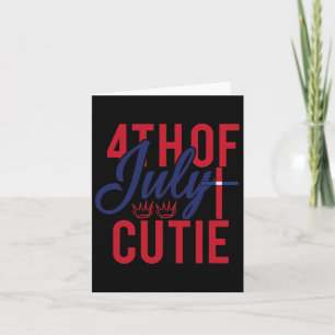 4. Juli Süsse Patriotic America Independence D Karte