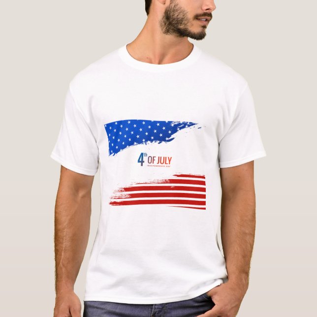 4. Juli T - Shirt Design - Patriotic & Trendy (Vorderseite)