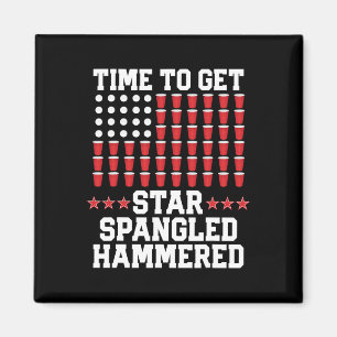 4. Juli T Shirt Geschenk Beer Pong American Flag D Magnet