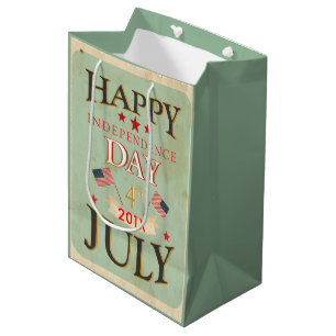 4. Juli Tag der glücklichen Unabhängigkeit Mittlere Geschenktüte