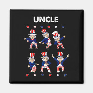 4. Juli Tanz Uncle Sam Boys Kids USA Patrio Magnet