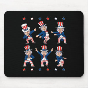 4. Juli Tanz Uncle Sam Boys Kids USA Patrio Mousepad