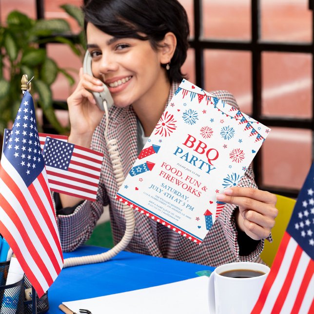 4. Juli Themenfeier Einladung (Join us for food fun and fireworks)