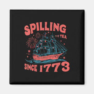 4. Juli Tratschen seit 1773 Lustig Retro Magnet