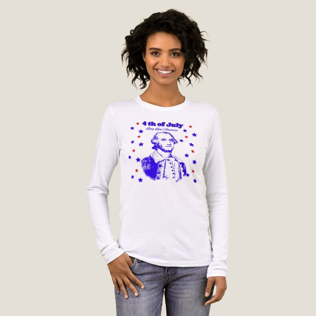 4. Juli Tri-Blend Shirt (Vorderseite voll)