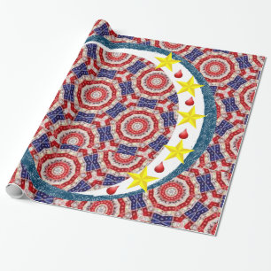 4. Juli Umschlagpapier Geschenkpapier