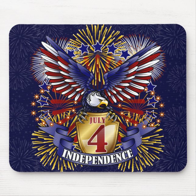 4. Juli Unabhängigkeit Mousepad (Vorne)