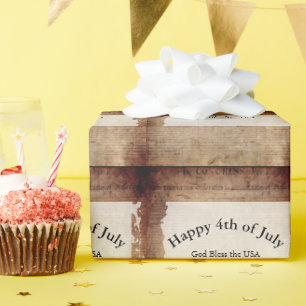 4. Juli 📜 Unabhängigkeitserklärung Geschenkpapier