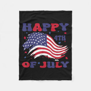 4. Juli Unabhängigkeitstag Amerikanische Flagge US Fleecedecke