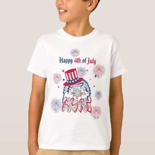 4. Juli Unabhängigkeitstag Amerikanischer Adler T-Shirt