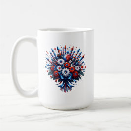 4. Juli Unabhängigkeitstag Bouquet Kaffeetasse