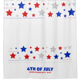 4. Juli Unabhängigkeitstag Duschvorhang