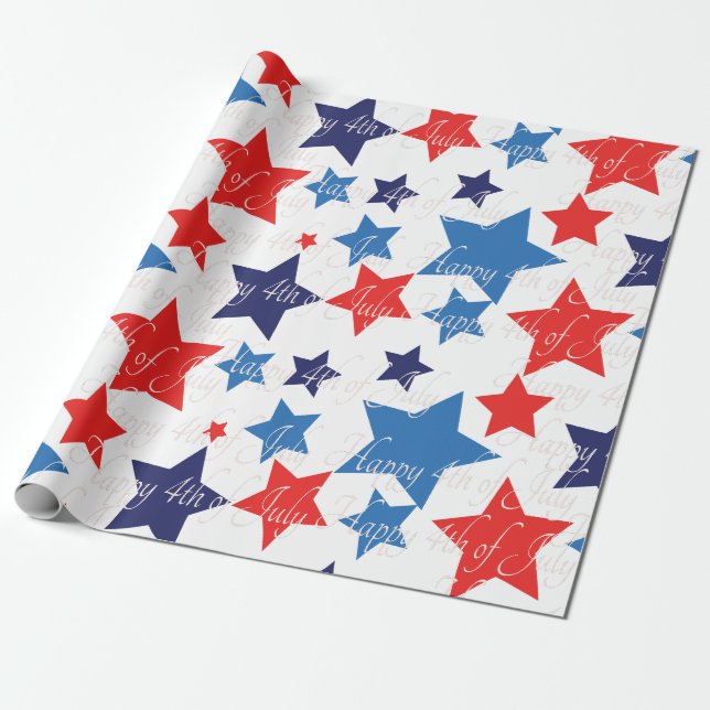 4. Juli / Unabhängigkeitstag Geschenkpapier (Ungerollt)