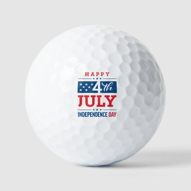 4. Juli Unabhängigkeitstag Golfball (Vorderseite)