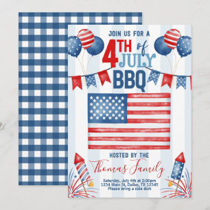 4. Juli Unabhängigkeitstag GRILLEN Party Einladung