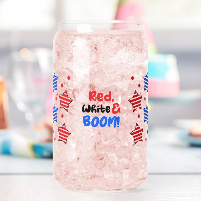 4. Juli Unabhängigkeitstag kann Glas (Happy 4th of July with these cool designs!)