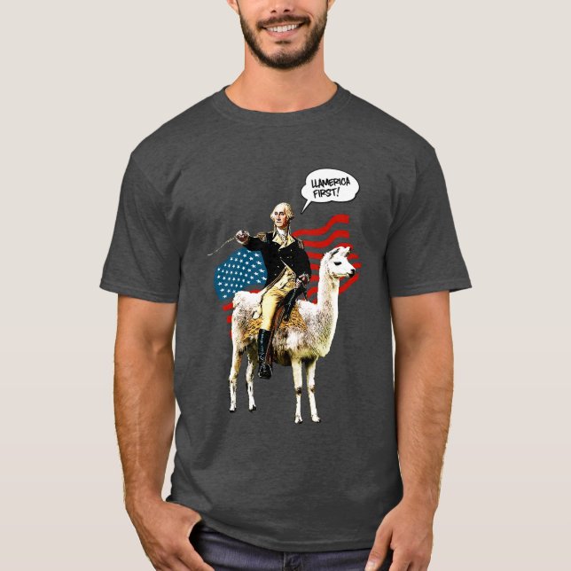 4. Juli-Unabhängigkeitstag lustigen Ll-Amerika T-Shirt (Vorderseite)