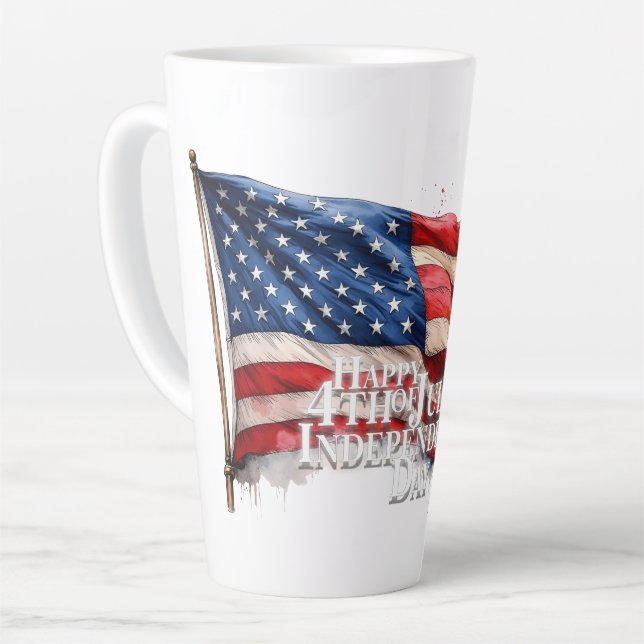 4. Juli - Unabhängigkeitstag Milchtasse (Linke Ecke)