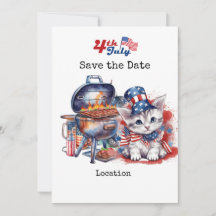 4. Juli Unabhängigkeitstag mit Cat