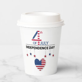 4. Juli Unabhängigkeitstag Pappbecher