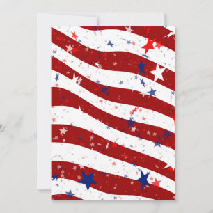 4. Juli, Unabhängigkeitstag Party GRILLEN Einladun Einladung