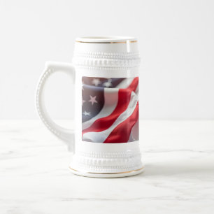 4. Juli Unabhängigkeitstag Patriotisches Design Bierglas