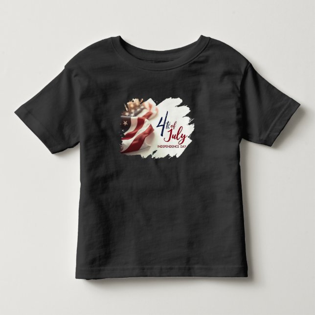 4. Juli Unabhängigkeitstag Patriotisches Design Kleinkind T-shirt (Vorderseite)